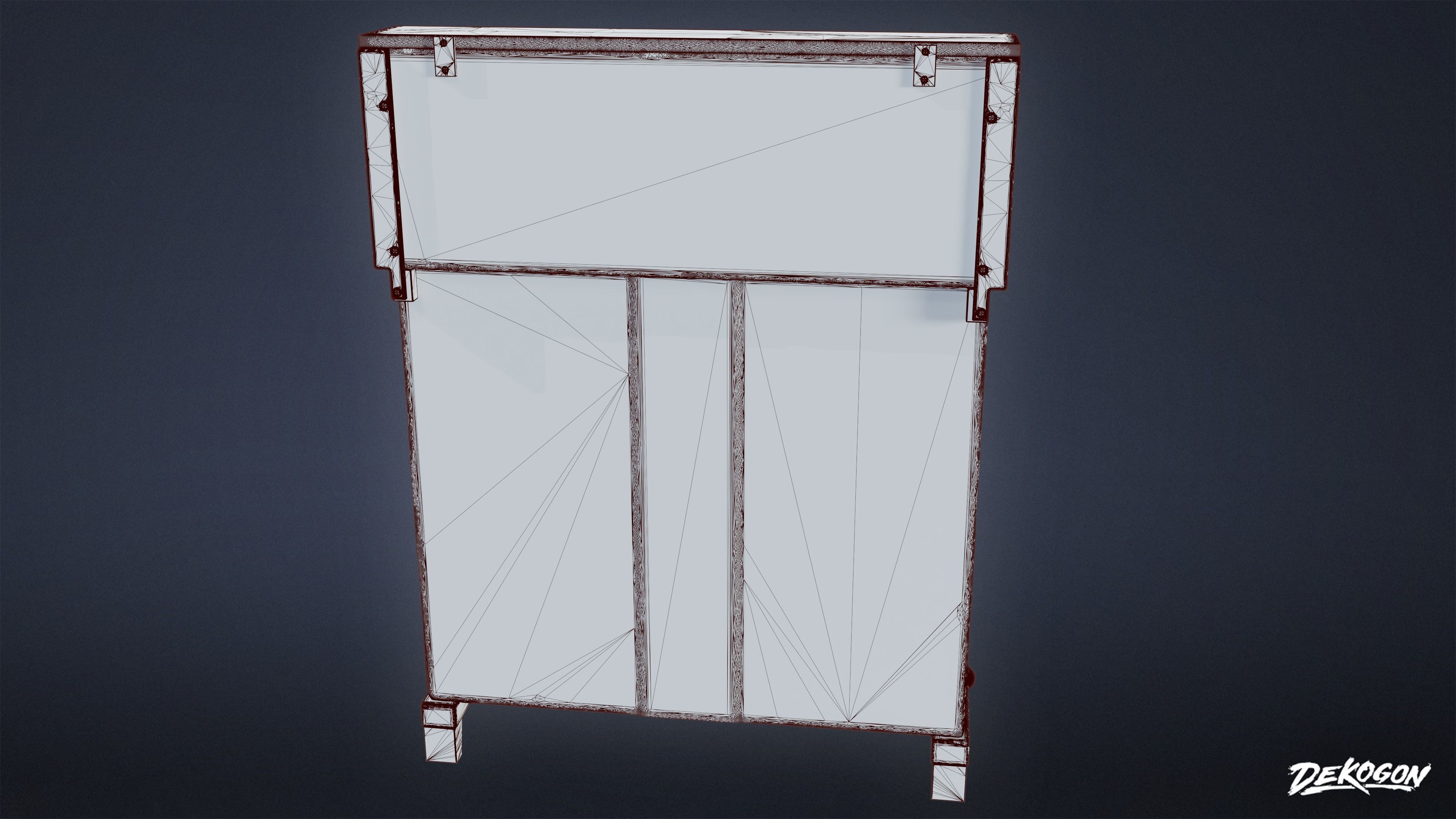 VICTORIAN - Shelf Victorian 03 - NANITE Low-poly 3D model_9