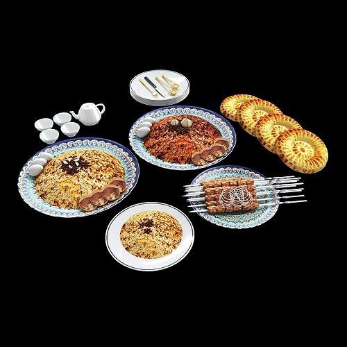 pilaf food 3D model 3