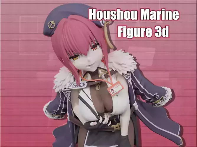 Houshou marine businesswoman figure 3d