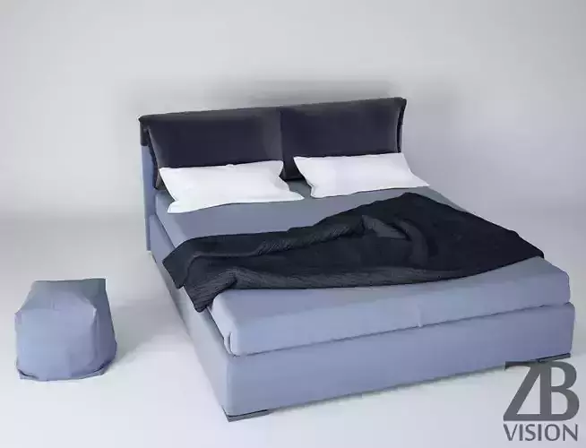 Simple bed 3D model