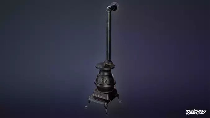 VICTORIAN - Stove 01 - LOW POLY AND NANITE
