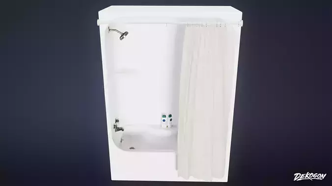 SUBURBS - Bathtub 01 - LOW POLY