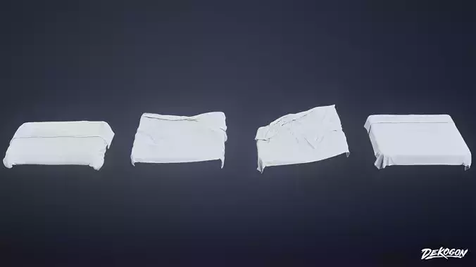 SUBURBS - Bedding Set 01 - LOW POLY AND NANITE