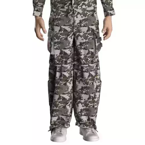 Urban Digital Camo Cargo Trousers