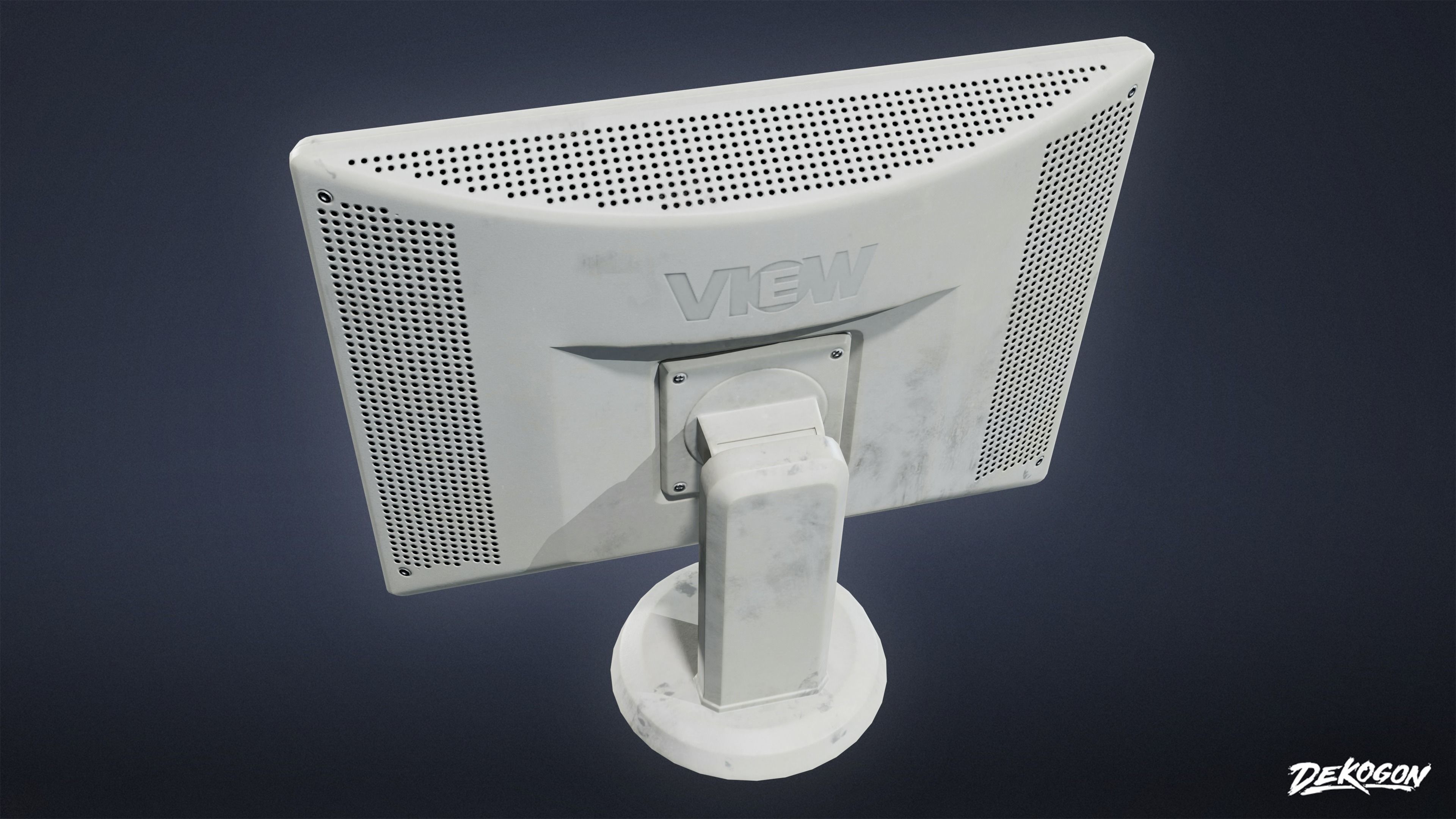 FIRING RANGE - Computer Set 01 - LOW POLY Low-poly 3D model_6