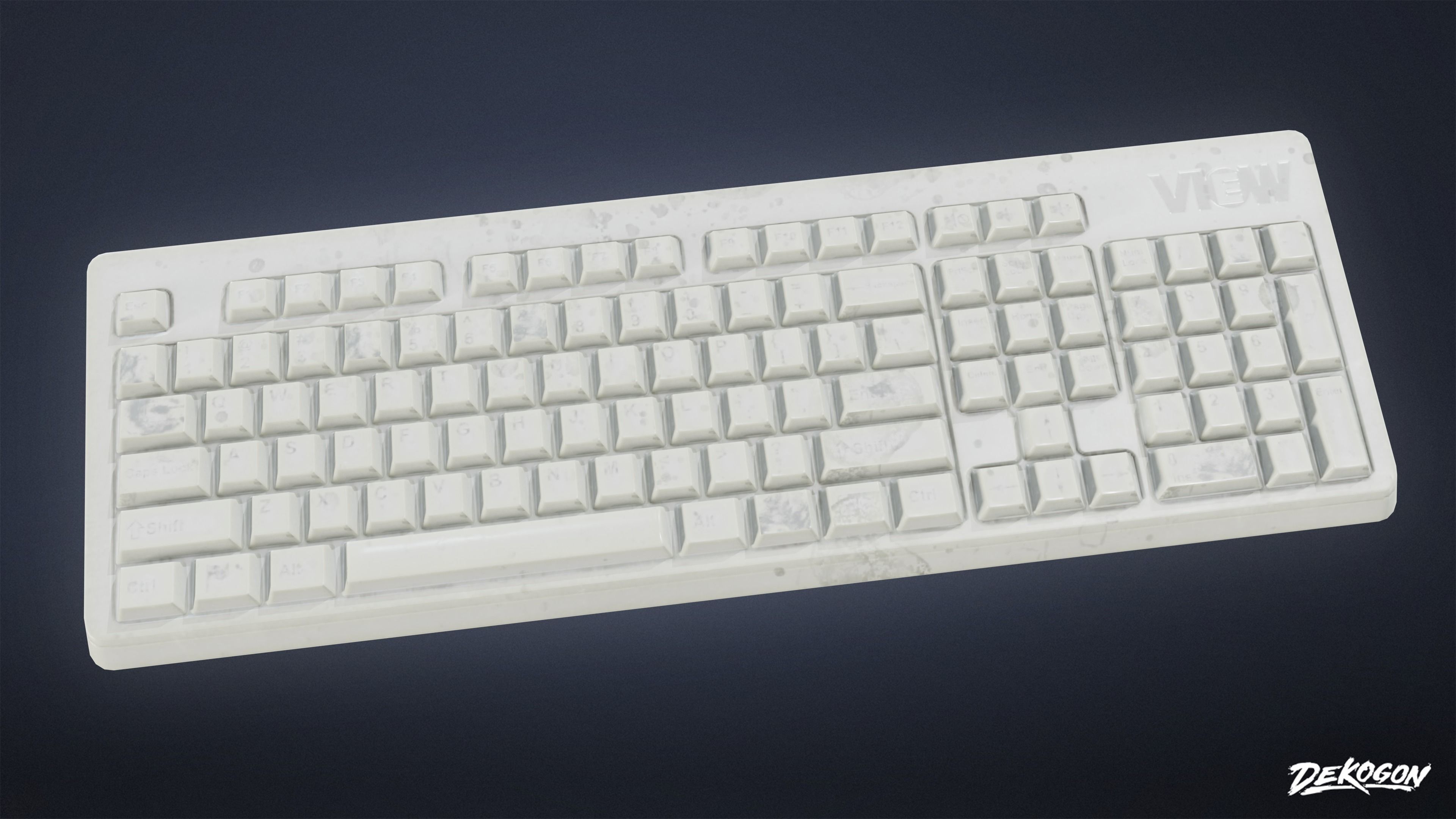 FIRING RANGE - Computer Set 01 - LOW POLY Low-poly 3D model_7