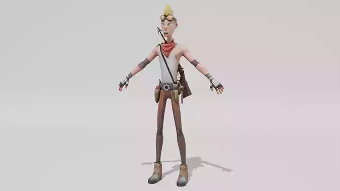 Armed Joey Low-poly 3D model