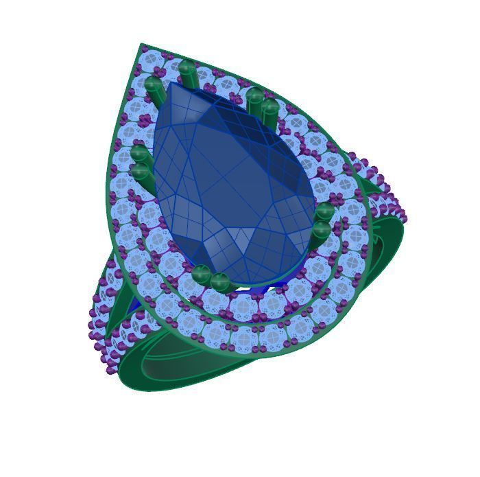 Ring collection 3D print model_1