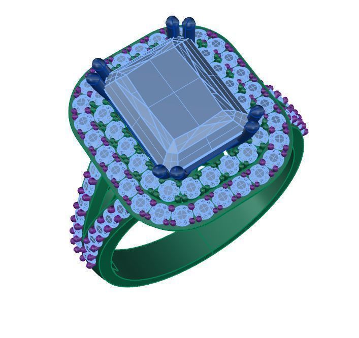 Ring collection 3D print model_1