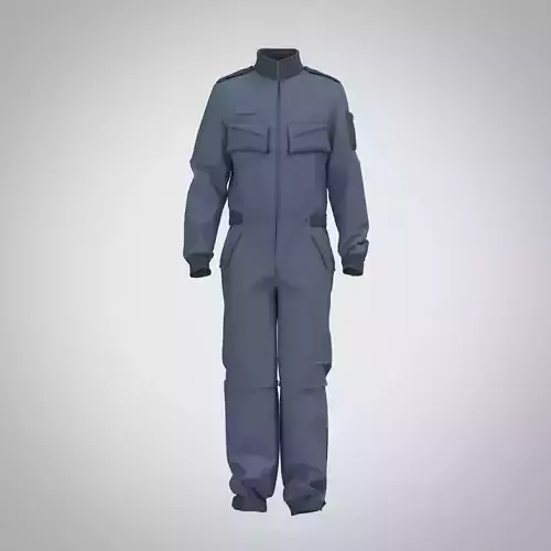 Air Pilot Jumpsuit Low-poly 3D model