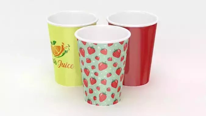 Plastic Cup - Mockup 3D model