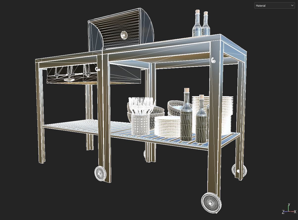 Charcoal grill IKEA 3D model_8