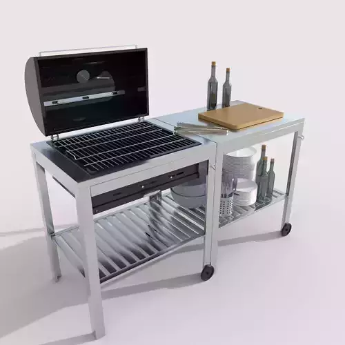 Charcoal grill IKEA 3D model
