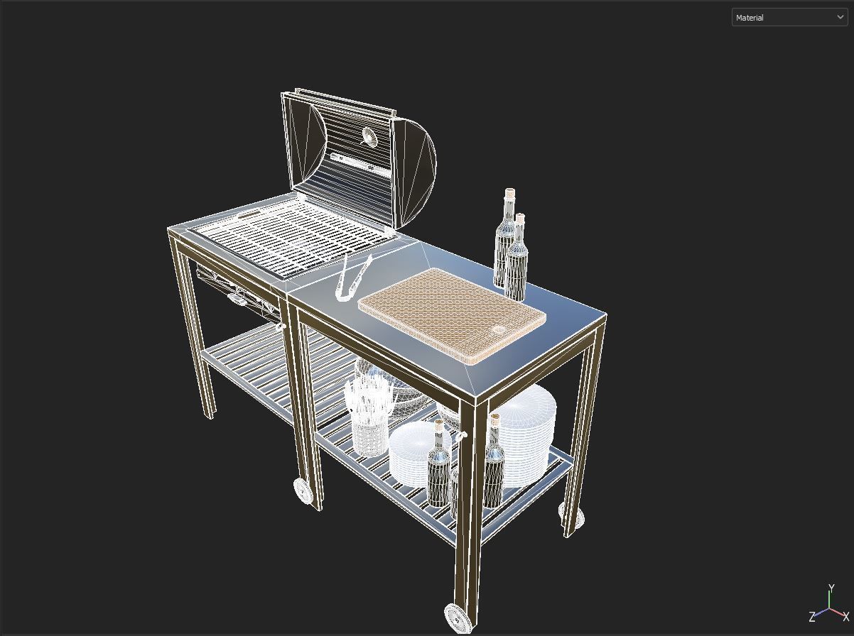 Charcoal grill IKEA 3D model_5