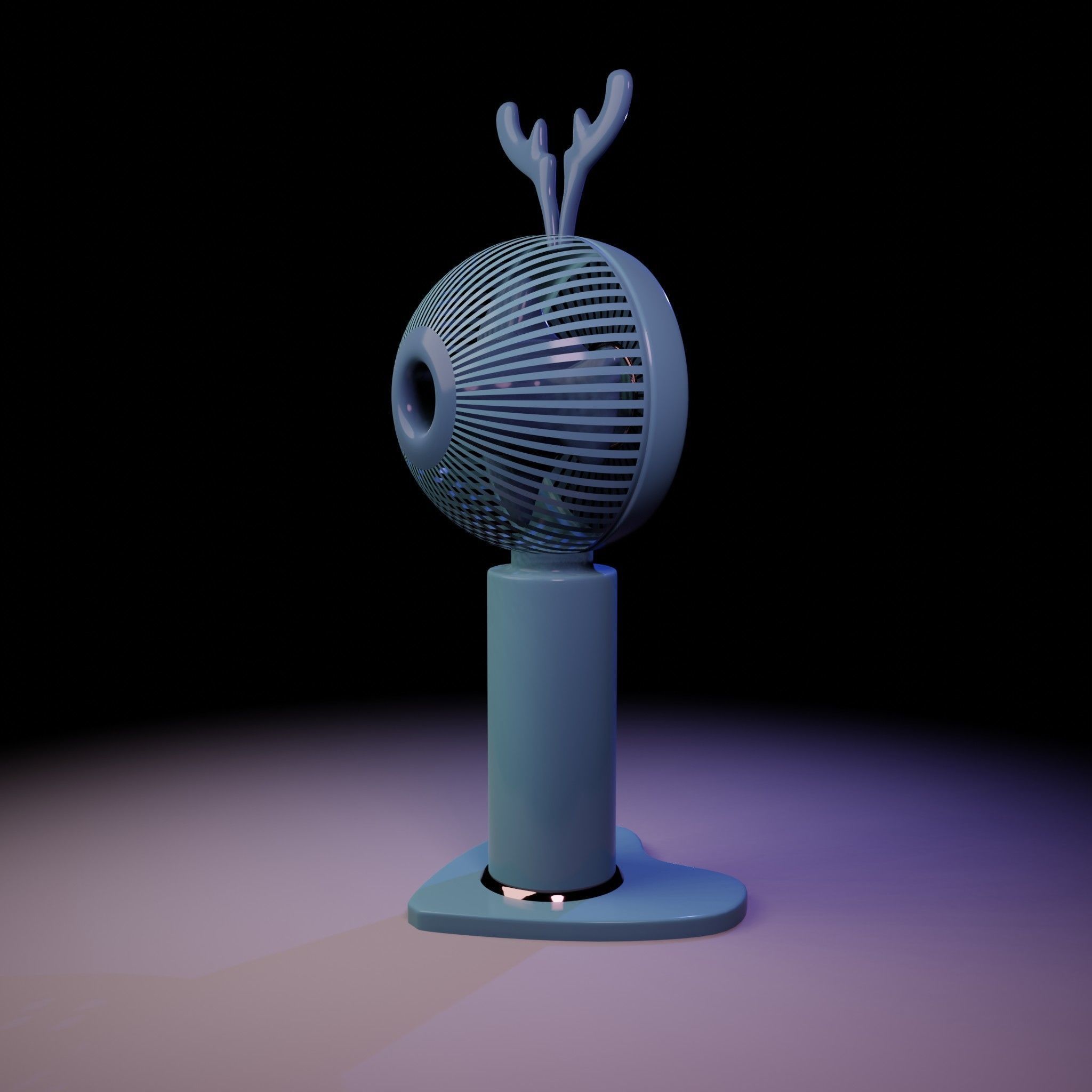 Mini Cute Table Fan  3D model_17