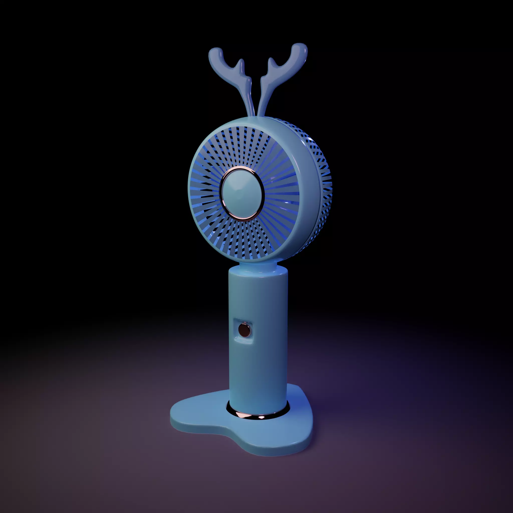 Mini Cute Table Fan  3D model_0