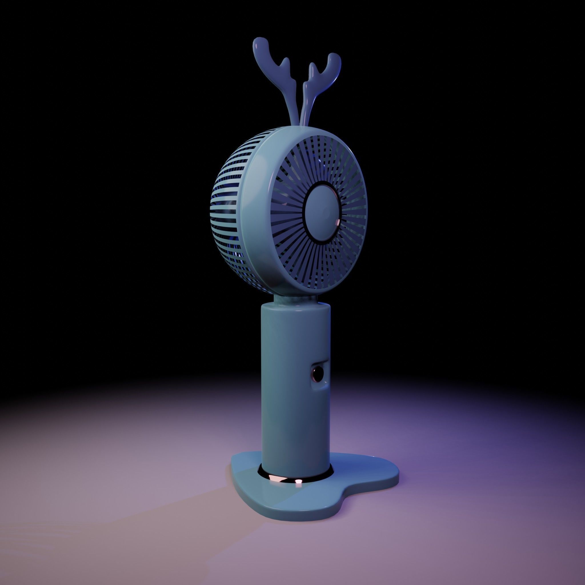 Mini Cute Table Fan  3D model_15