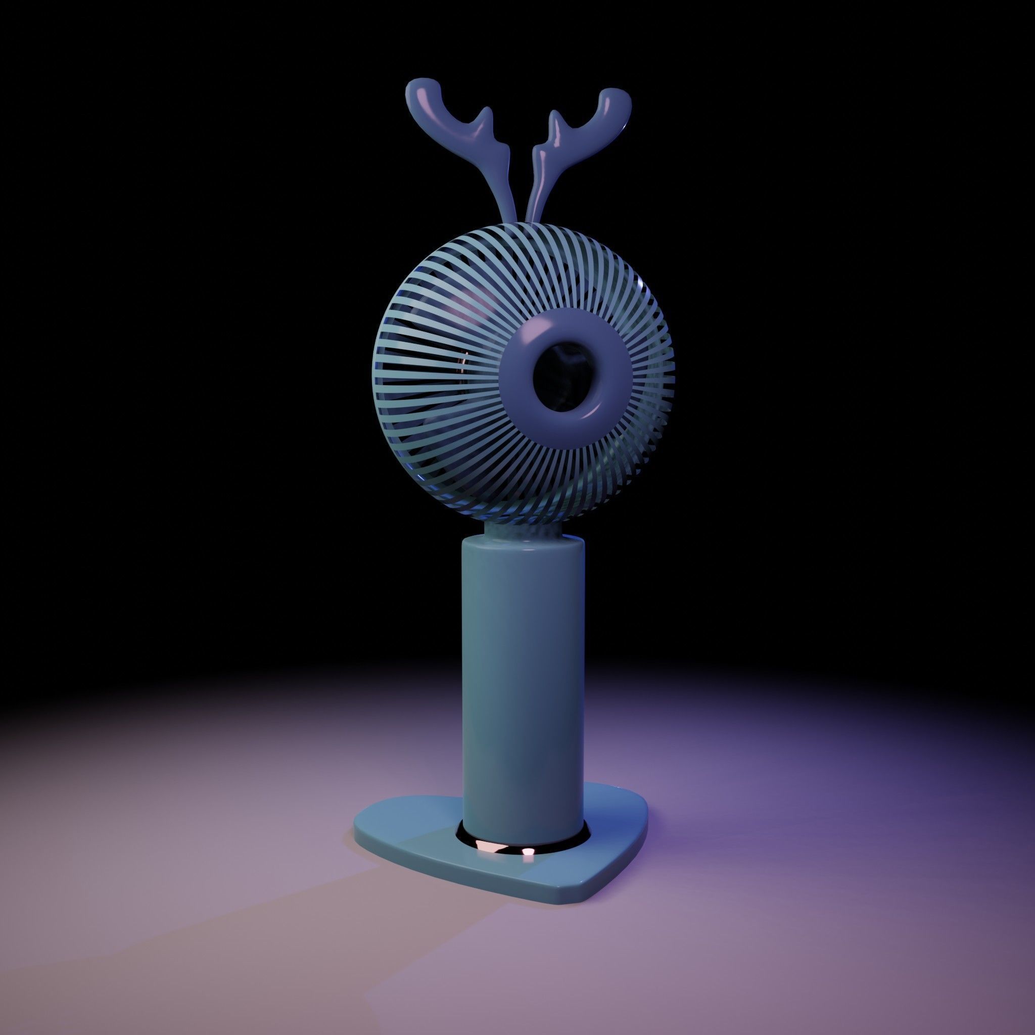 Mini Cute Table Fan  3D model_21
