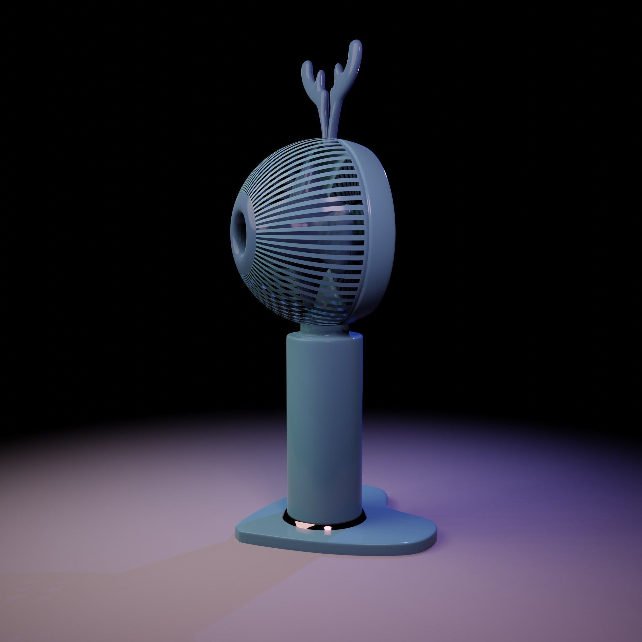 Mini Cute Table Fan  3D model_16