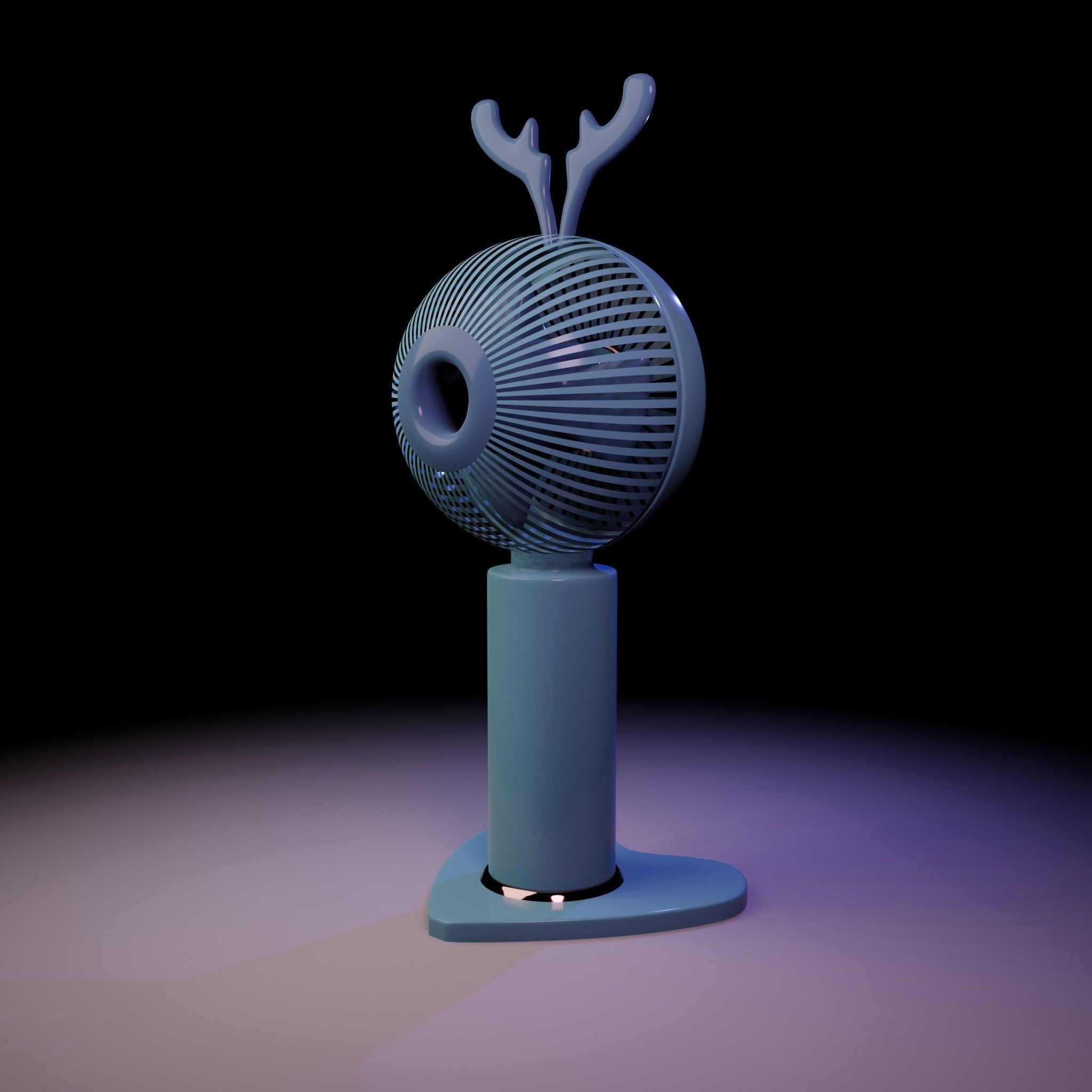 Mini Cute Table Fan  3D model_19