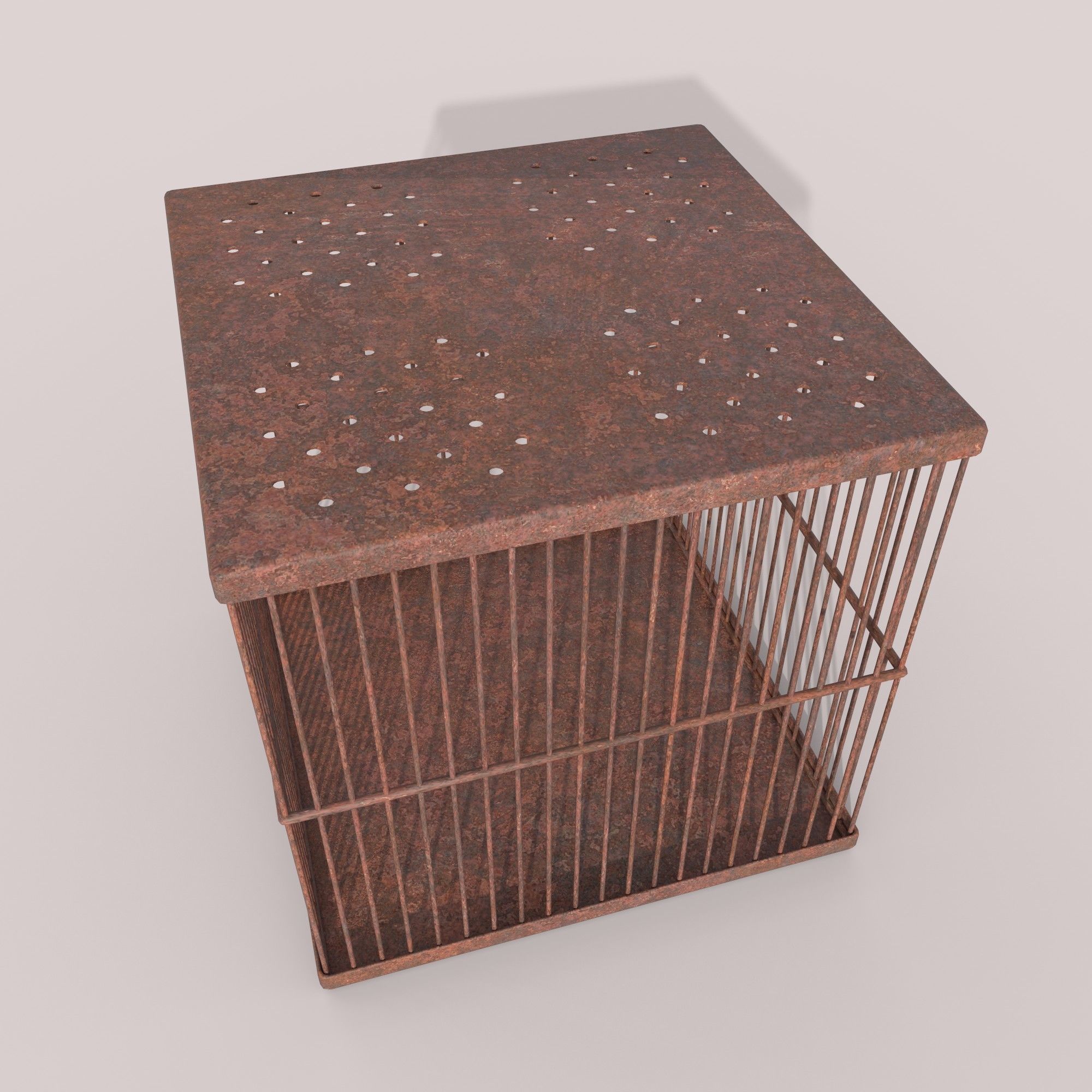 grille Low-poly 3D model_1