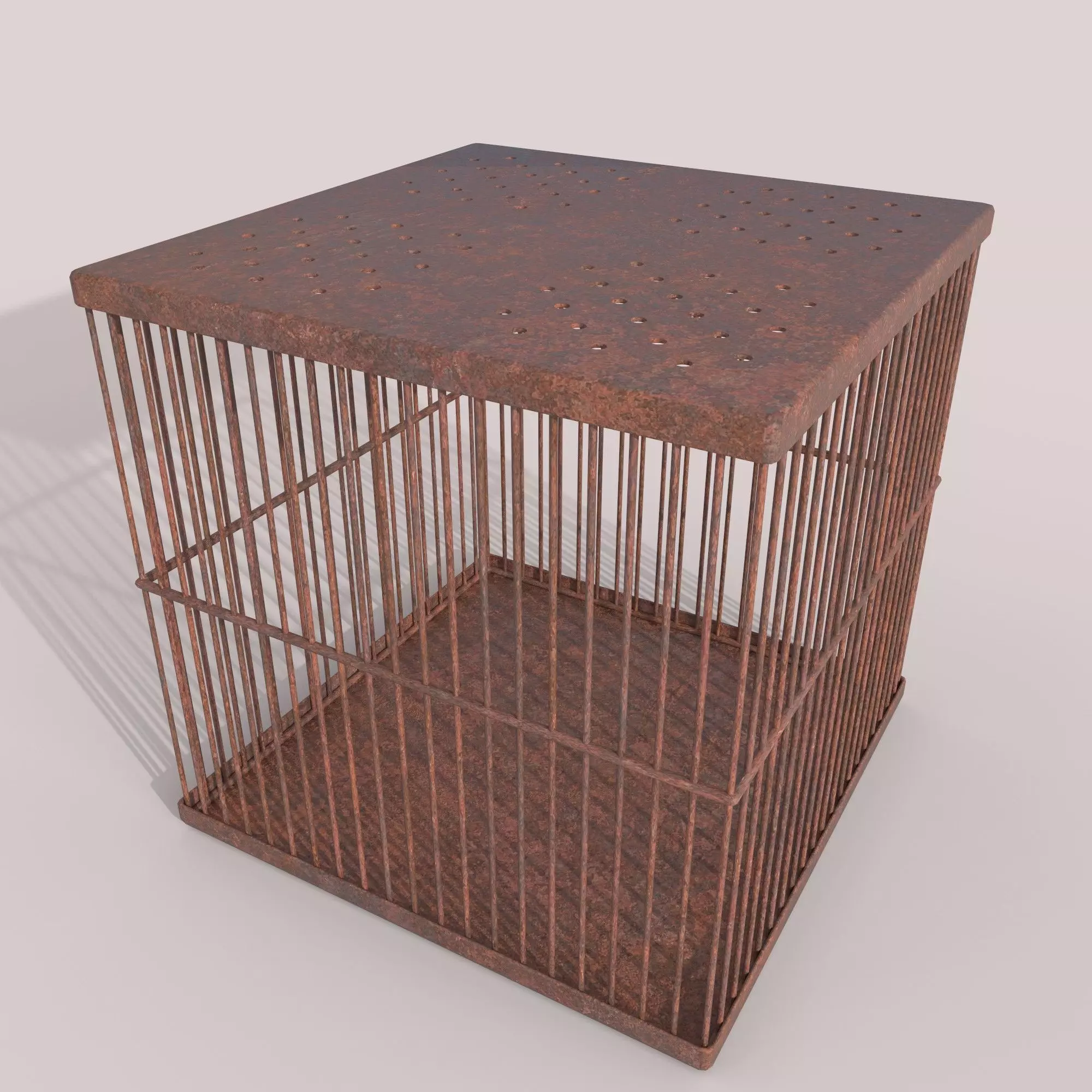 grille Low-poly 3D model_0