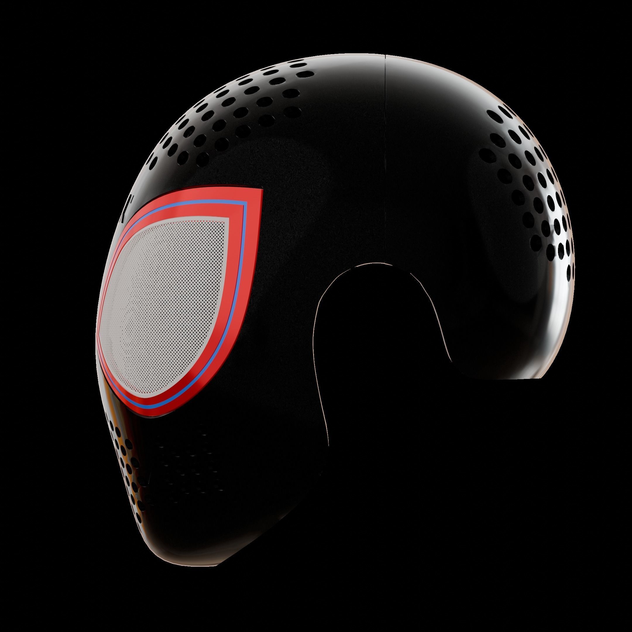 MILES MORALES FULL FACESHELL 3D print model_2