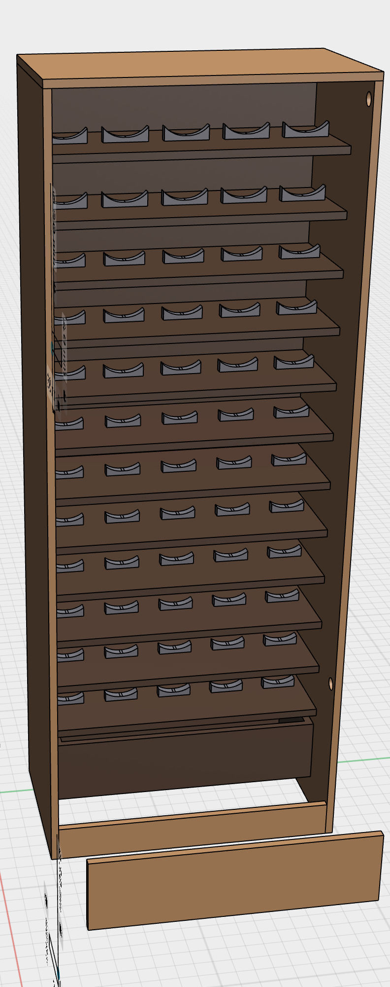 Wine rack 3D model_7