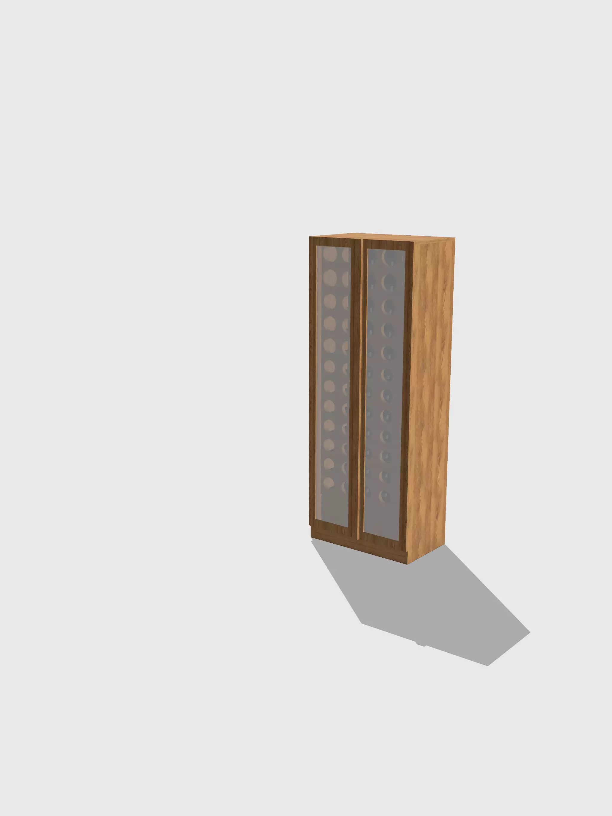 Wine rack 3D model_0