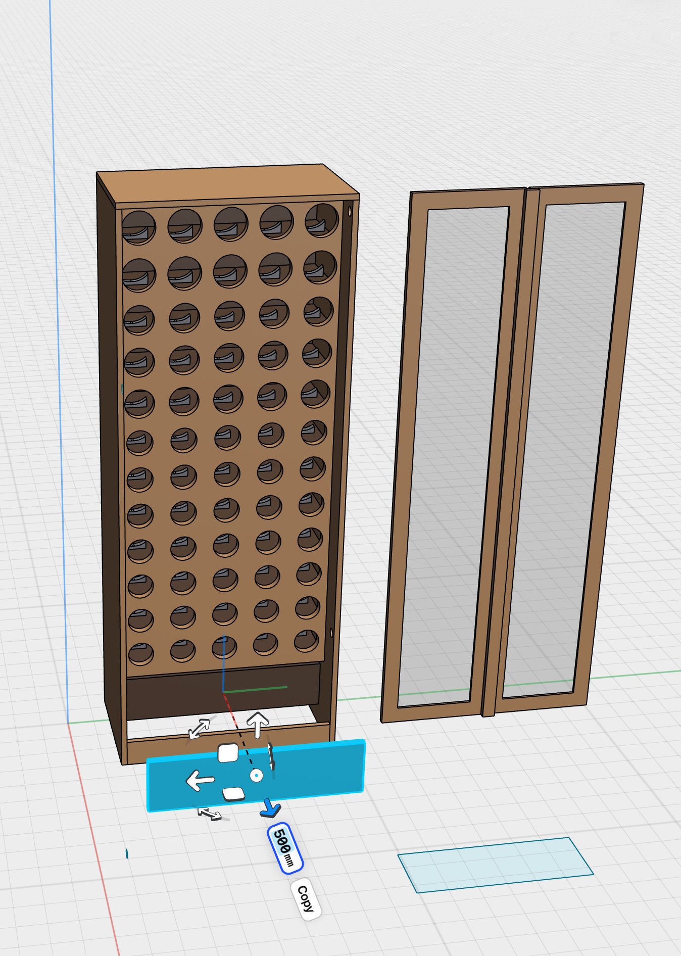 Wine rack 3D model_6