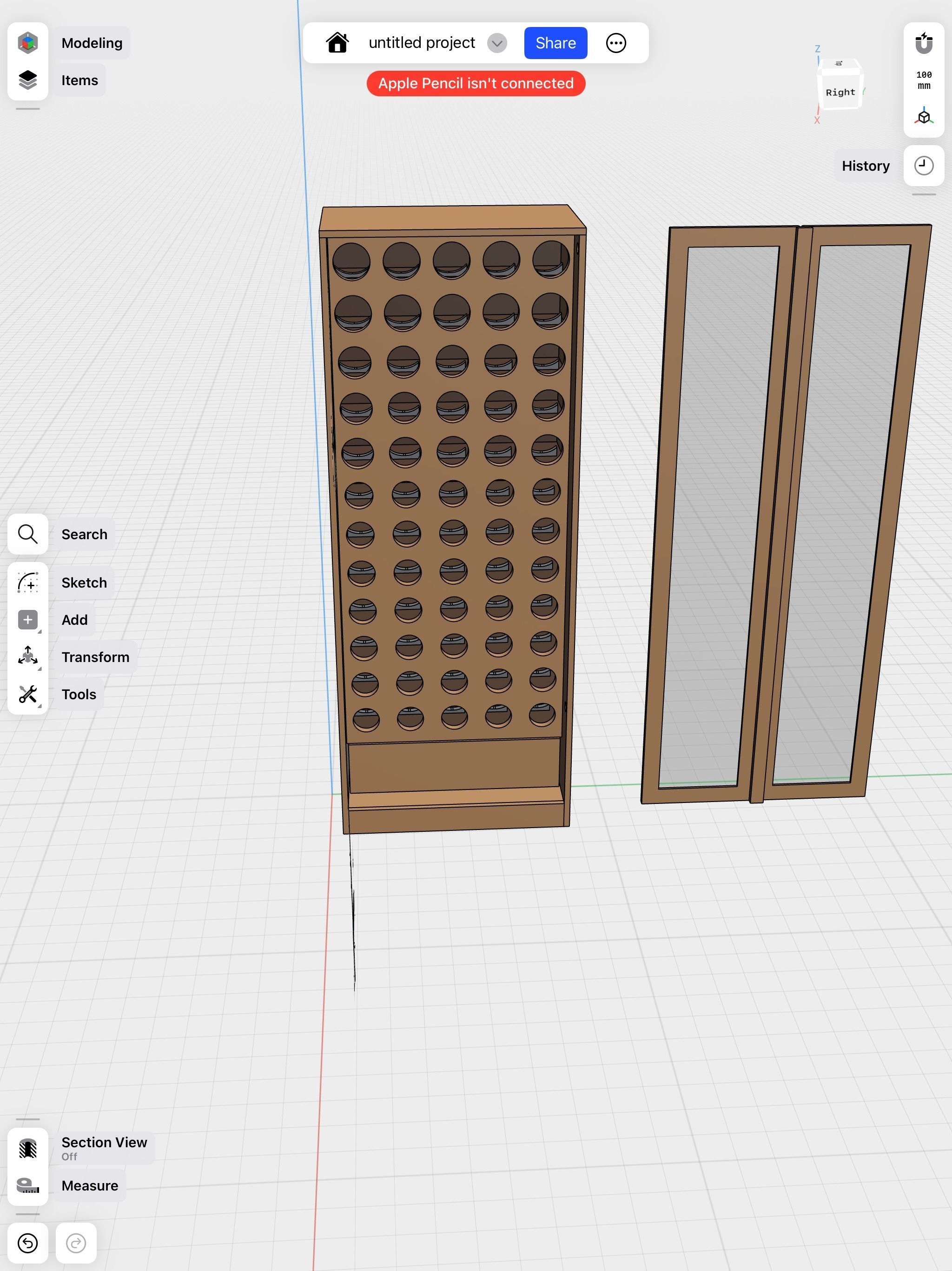 Wine rack 3D model_4