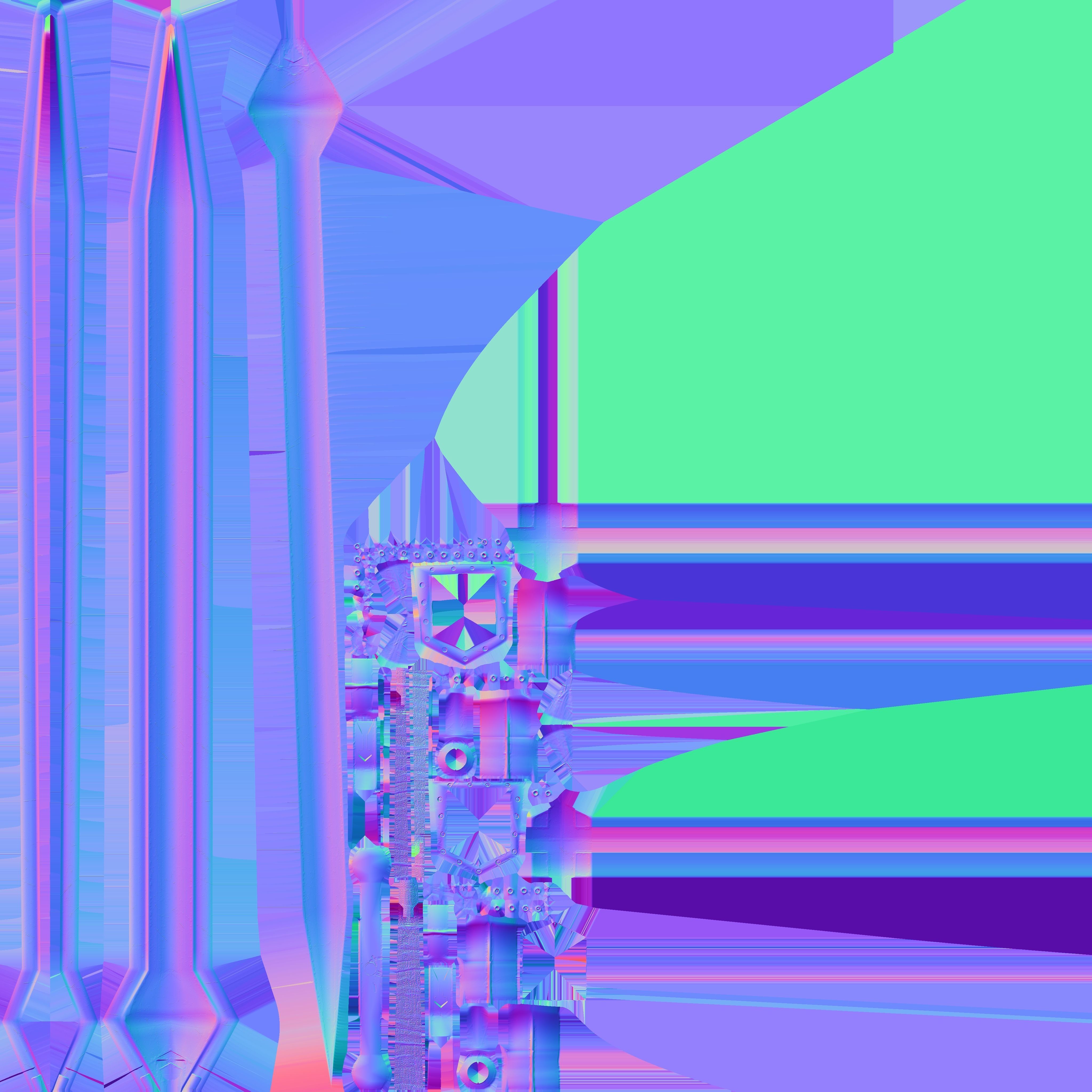 Guts Duel with Griffith Sword Low-poly 3D model_17