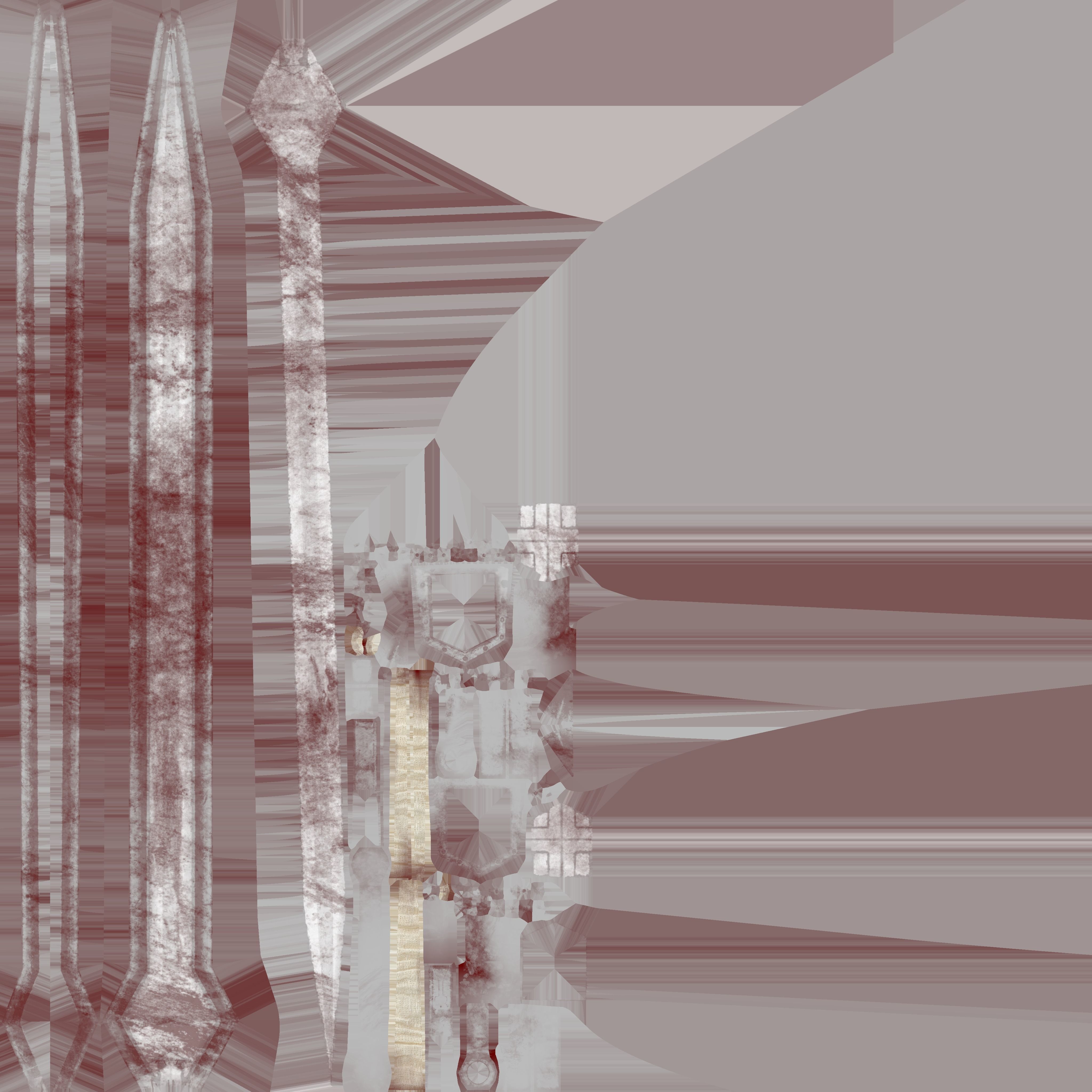 Guts Duel with Griffith Sword Low-poly 3D model_15