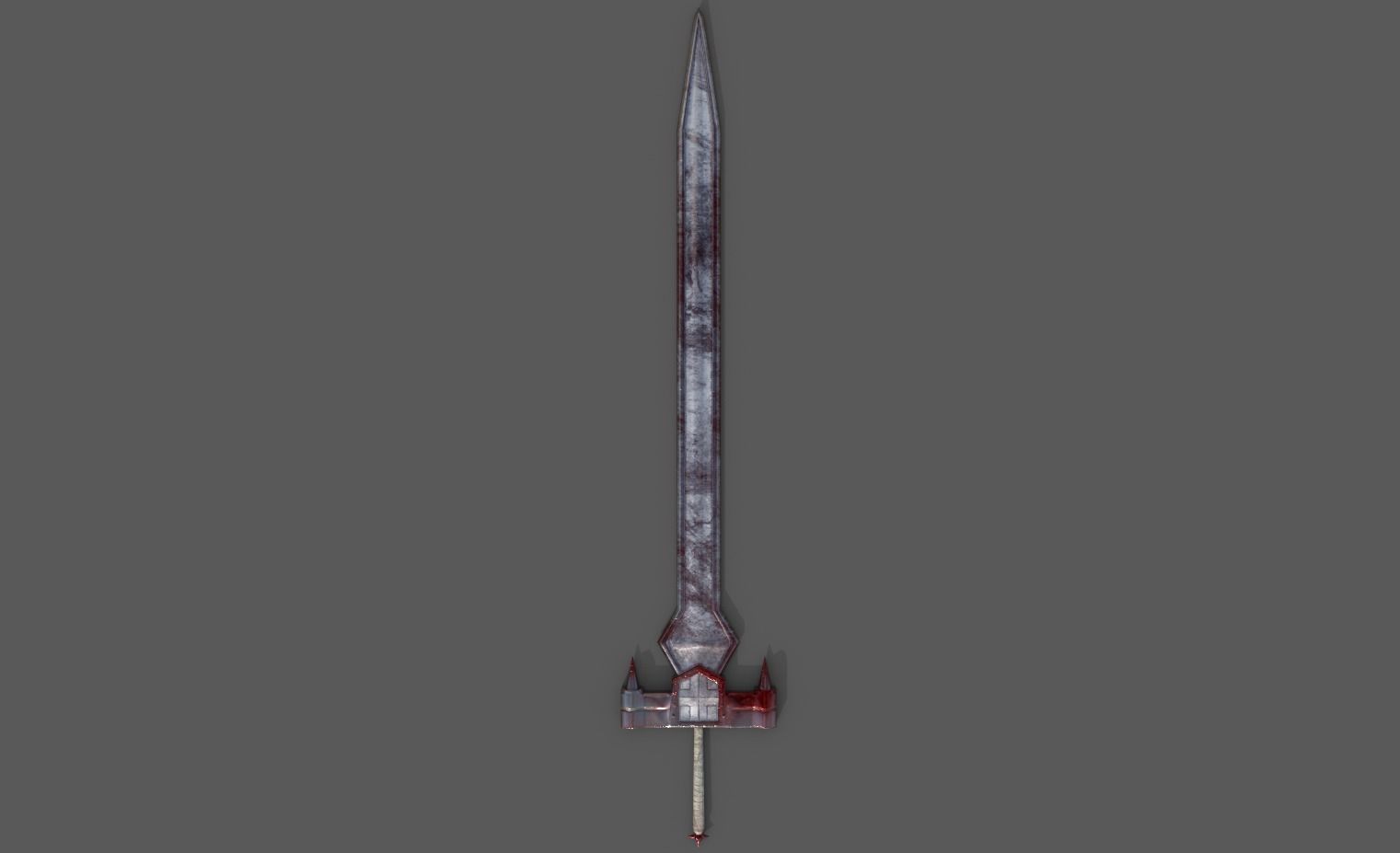 Guts Duel with Griffith Sword Low-poly 3D model_3