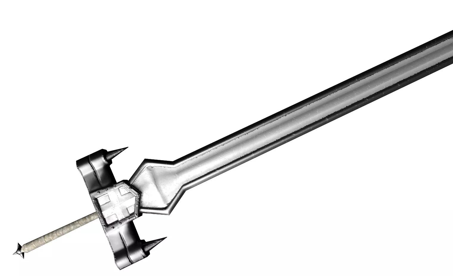 Guts Duel with Griffith Sword Low-poly 3D model_0