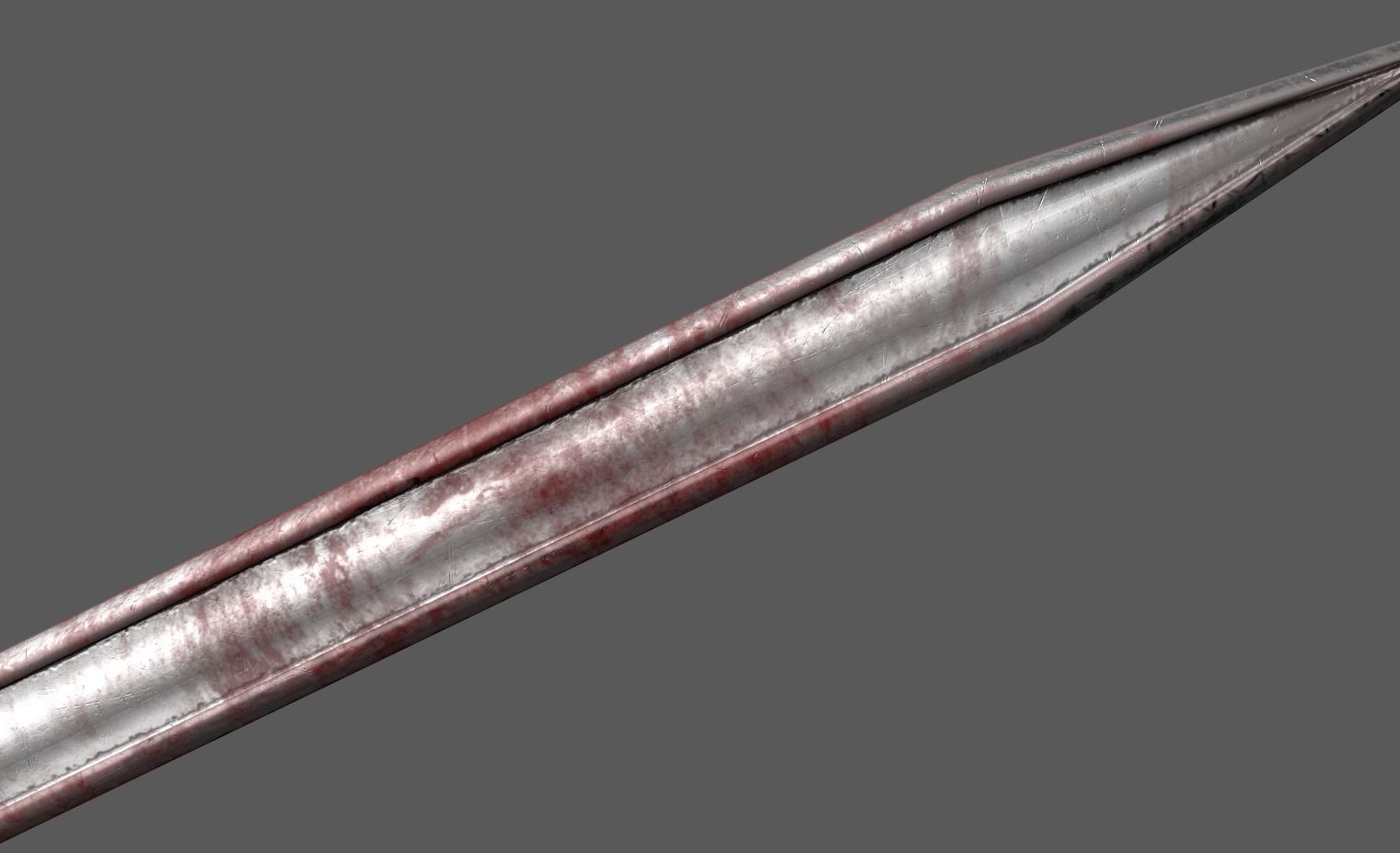 Guts Duel with Griffith Sword Low-poly 3D model_8