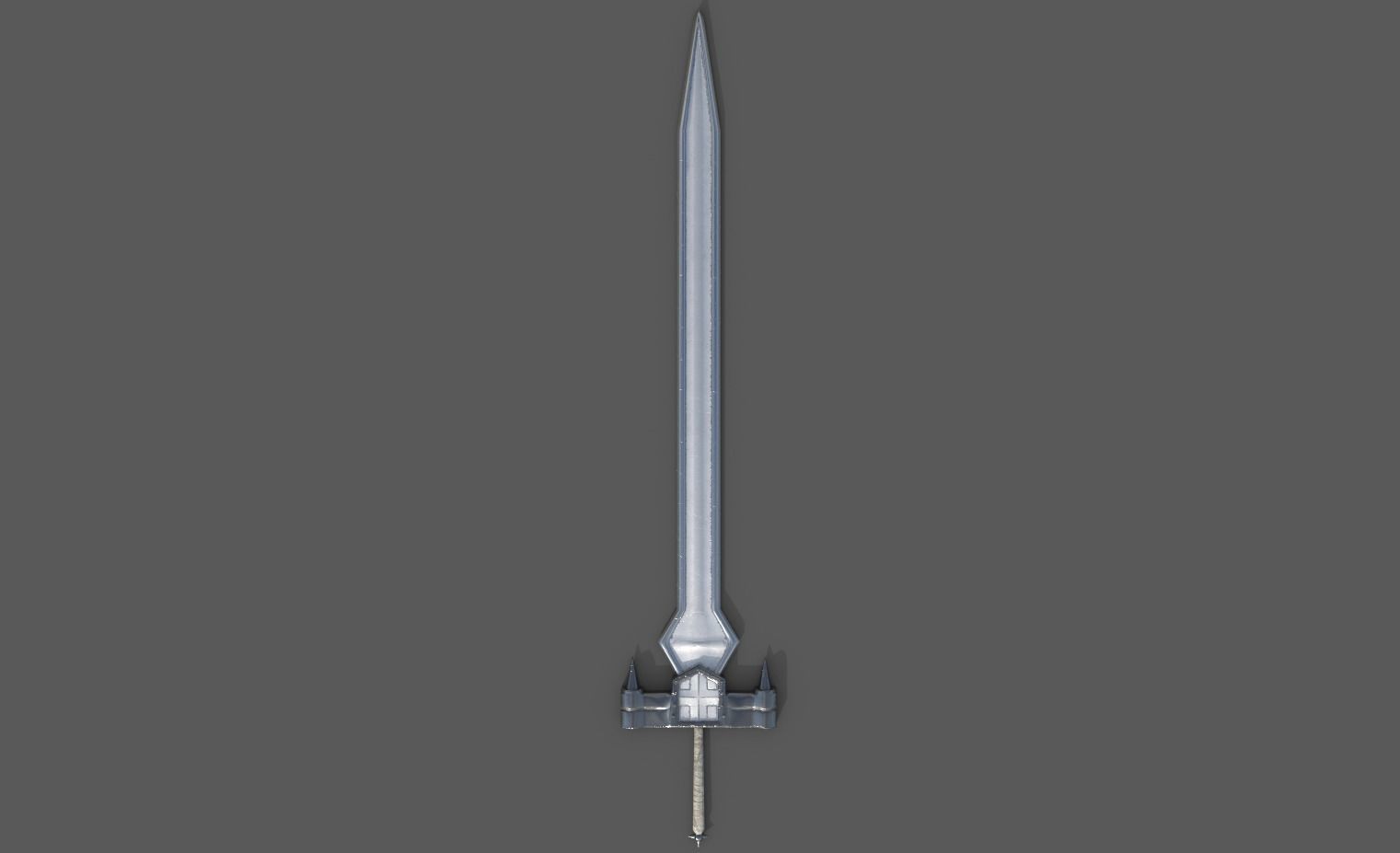 Guts Duel with Griffith Sword Low-poly 3D model_2