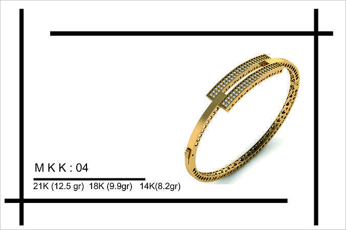 elegant bracelet model 3D print model