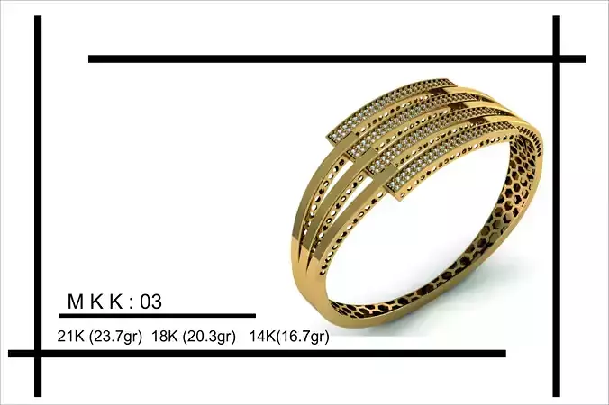 elegant bracelet model 3D print model