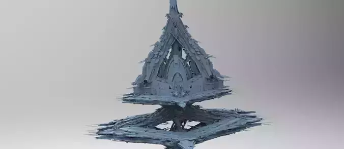 Spaceship Cloud array podium