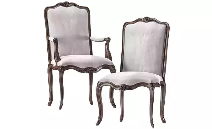 antique louis chair art 245