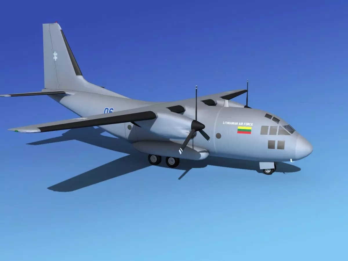 Alenia C-27A Spartan Lithuania 3D model
