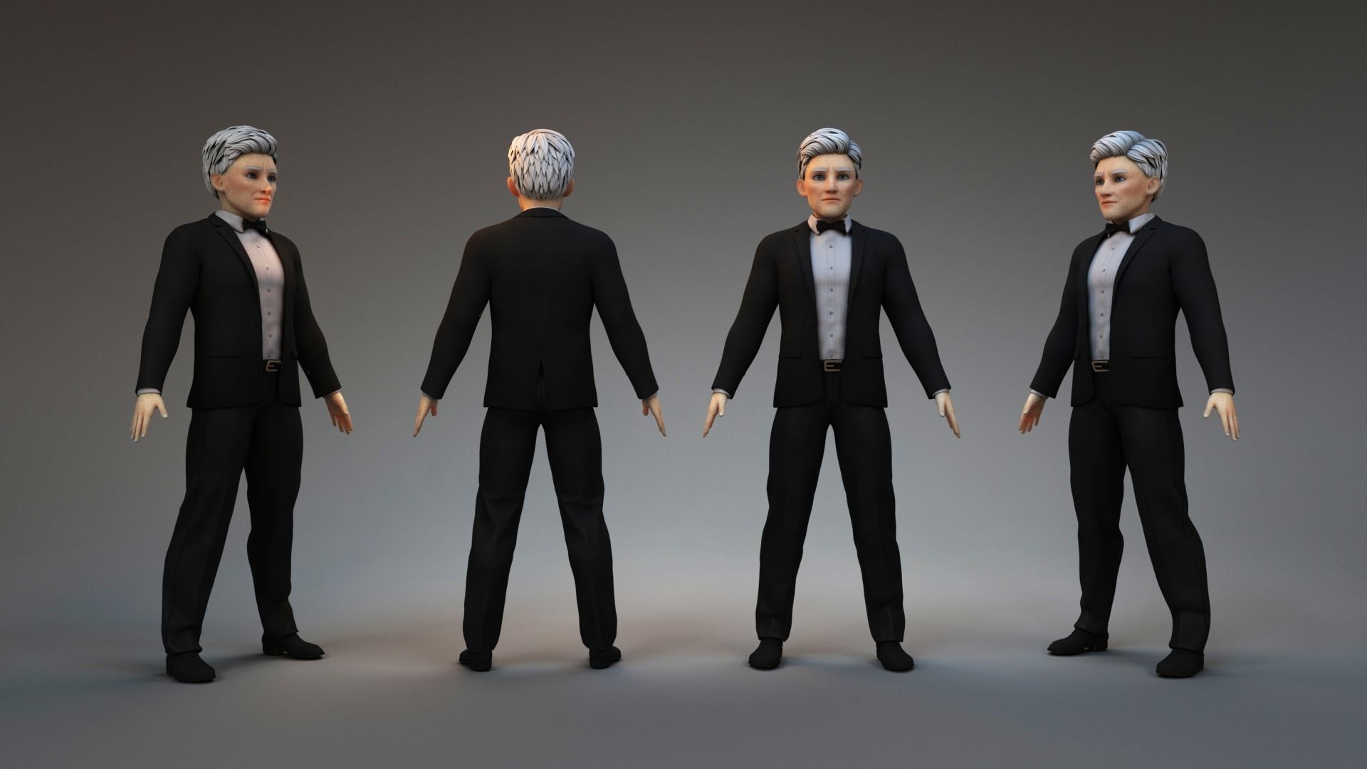 Middle Age Man 3D model_3