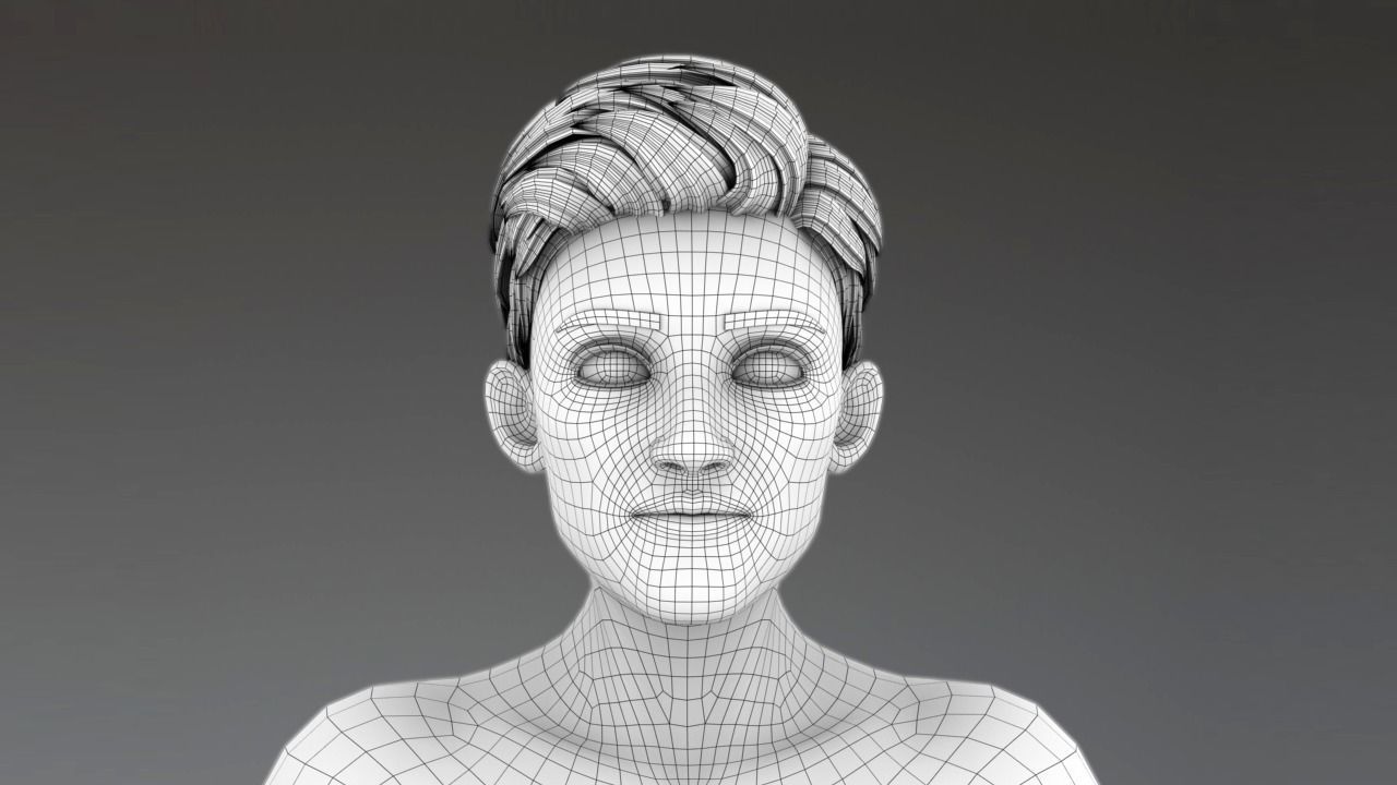 Middle Age Man 3D model_5
