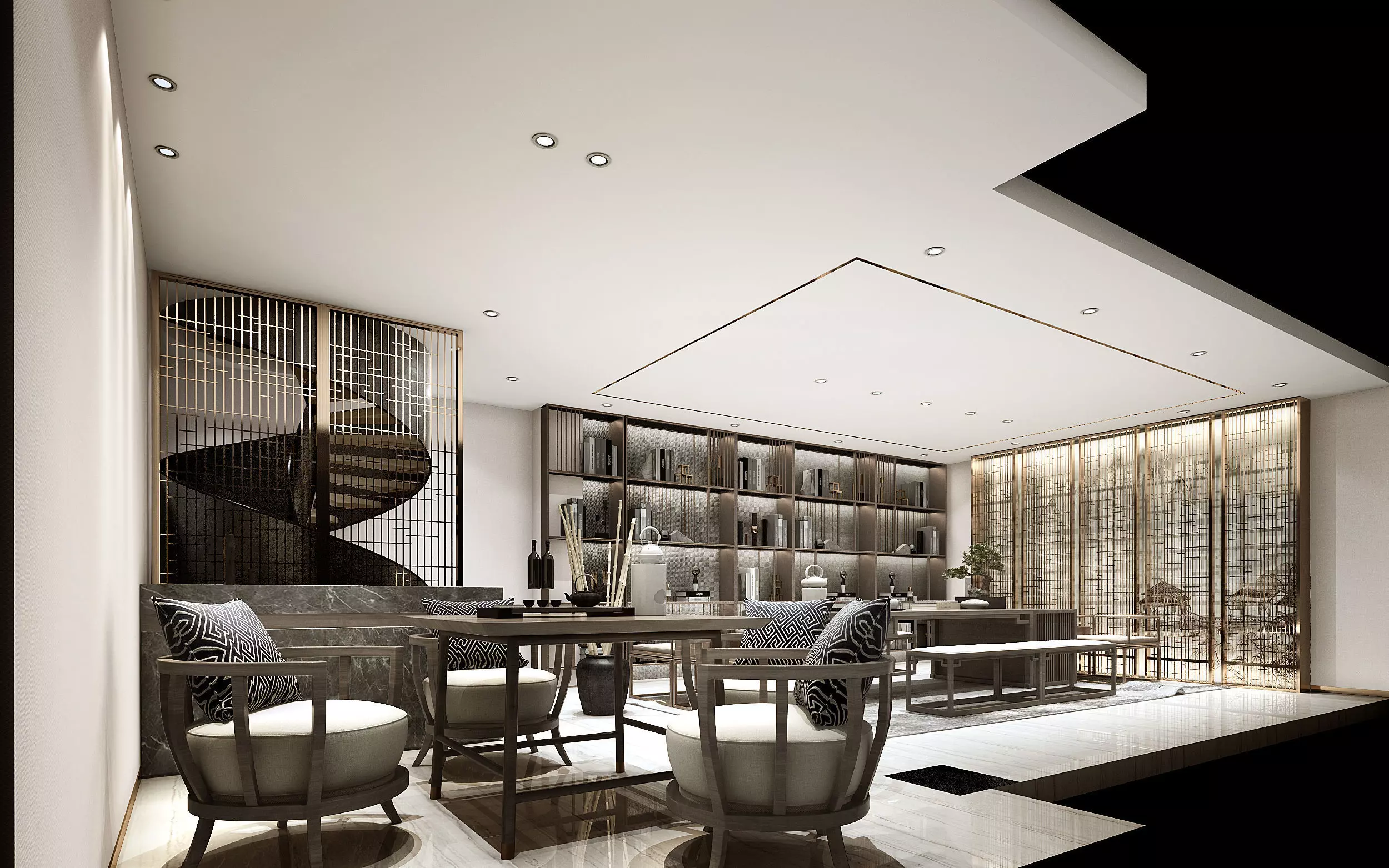 Chinese style tea houses44 3D model_0