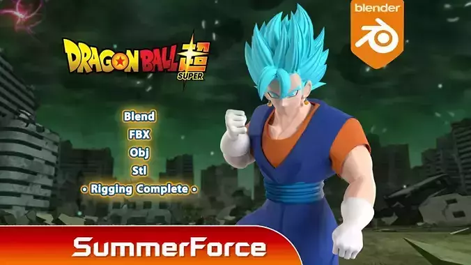 Vegito - Dragonball Super 3D model