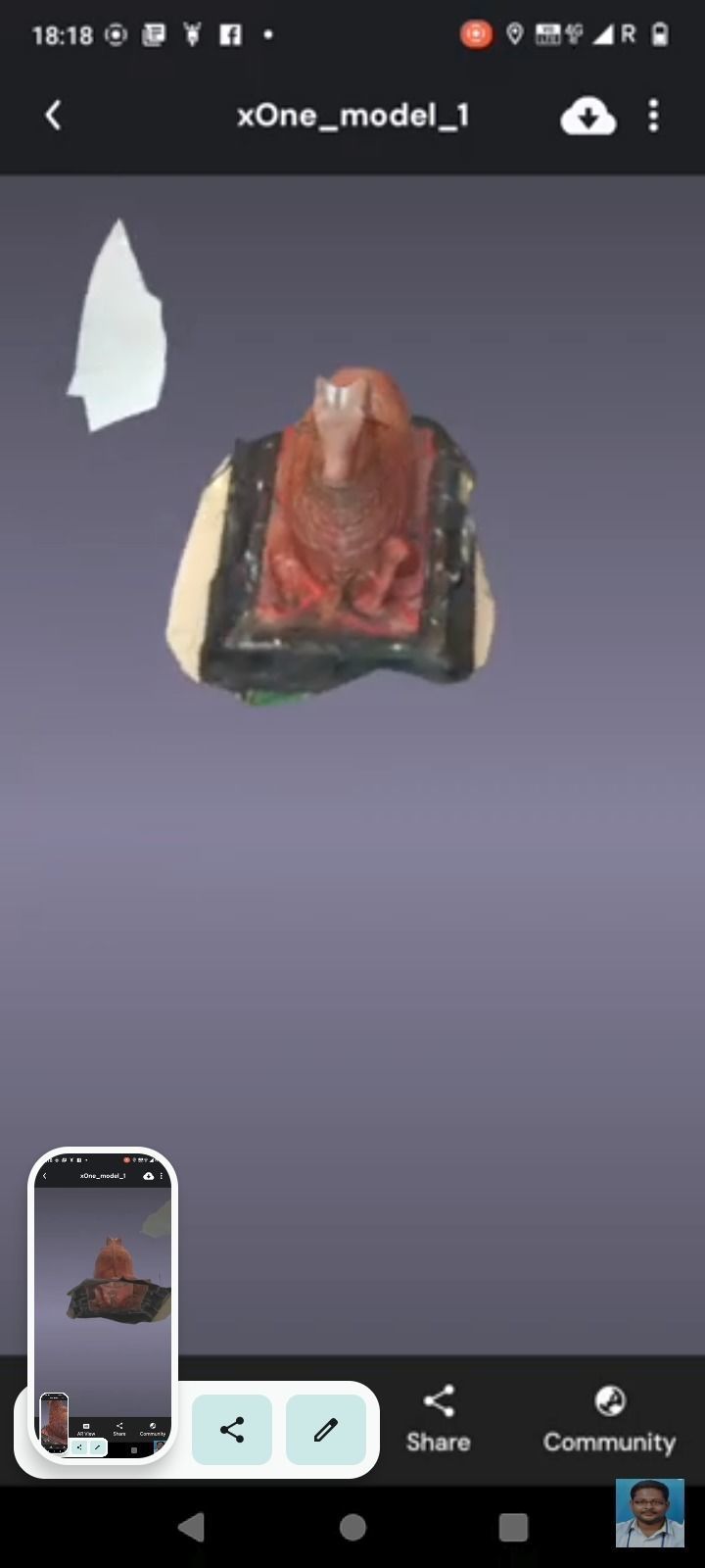 VR Mall Chennai nandhi 3D print model_4