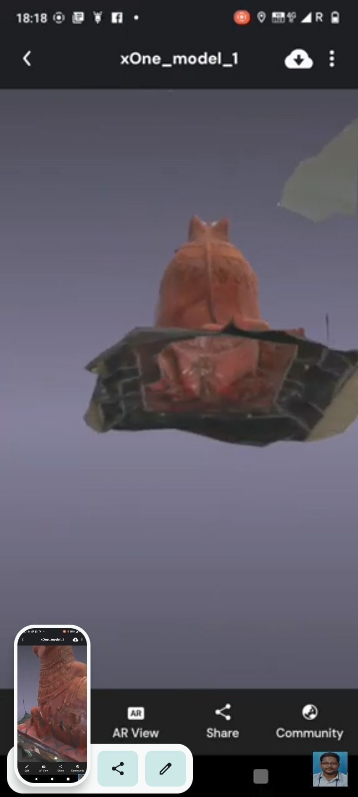 VR Mall Chennai nandhi 3D print model_3