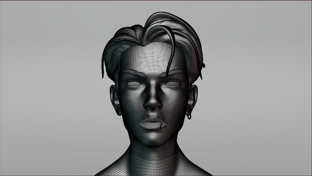 Male Medevil Character Model  Low-poly 3D model_5