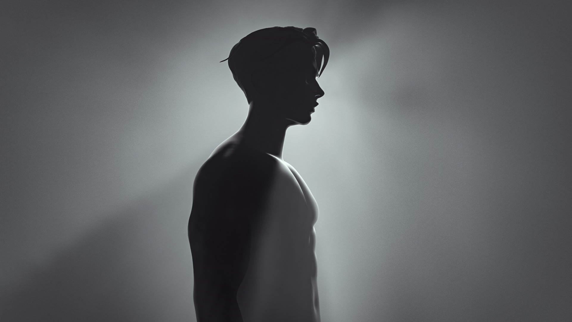 Male Medevil Character Model  Low-poly 3D model_2